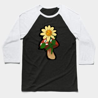 Chill daisy black outline Baseball T-Shirt